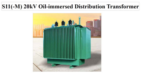 Trasformatore di distribuzione immerso in olio da 20 kV